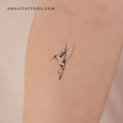 Flying Hummingbird Temporary Tattoo (Set Of 3) -Da Vinci Shop 1730810186126