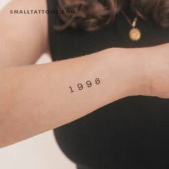1996 Birth Year Temporary Tattoo (Set Of 3)
