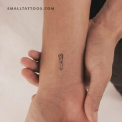 Small Microphone Temporary Tattoo (Set Of 3)