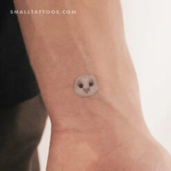 Barn Owl Face Temporary Tattoo (Set Of 3)