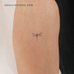 Purple Dragonfly Temporary Tattoo (Set Of 3)