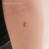 Red Chi Rho Temporary Tattoo (Set Of 3) -Da Vinci Shop 1732293565115