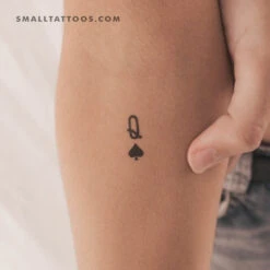 Queen Of Spades Temporary Tattoo (Set Of 3) -Da Vinci Shop 1732725285222