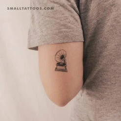 Gramophone Temporary Tattoo (Set Of 3)