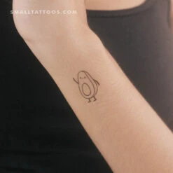 Mismatching Avocado Temporary Tattoo (Set Of 3)