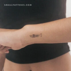 Trumpet Temporary Tattoo (Set Of 3)