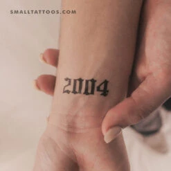 Gothic 2004 Temporary Tattoo (Set Of 3)