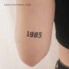 Gothic 1985 Temporary Tattoo (Set Of 3)