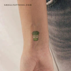 Takeaway Matcha Temporary Tattoo (Set Of 3)