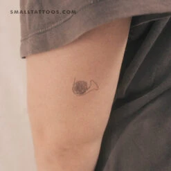 French Horn Temporary Tattoo (Set Of 3)