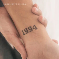 Gothic 1994 Temporary Tattoo (Set Of 3)