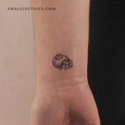 Hermit Crab Temporary Tattoo (Set Of 3)