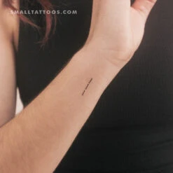 Small 111 Vertical Temporary Tattoo (Set Of 3)