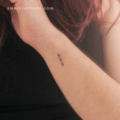 Small 888 Vertical Temporary Tattoo (Set Of 3)