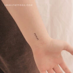 Vertical 333 Temporary Tattoo (Set Of 3)