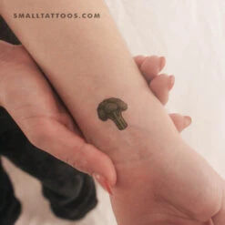 Broccoli Temporary Tattoo (Set Of 3)