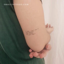 In Case I Don't See Ya Temporary Tattoo (Set Of 3)