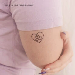 Four Hearts In One Temporary Tattoo (Set Of 3)