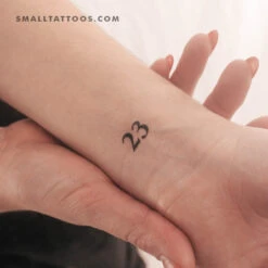 23 Temporary Tattoo (Set Of 3)