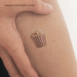 Popcorn Temporary Tattoo (Set Of 3)
