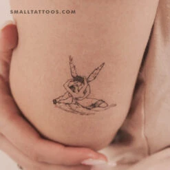 Psyche Revived By Cupid's Kiss Temporary Tattoo (Set Of 3)