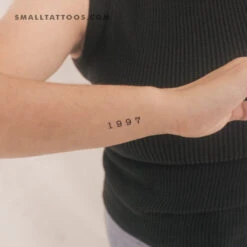 1997 Birth Year Temporary Tattoo (Set Of 3)