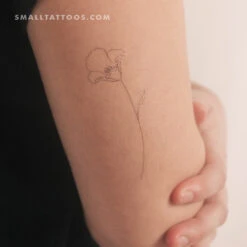 Poppy By Jakenowicz Temporary Tattoo - Set Of 3 14 Poppy By Jakenowicz Temporary Tattoo - Set Of 3 -Da Vinci Shop 1739889138277