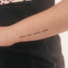 Old Typewriter Font This Too Shall Pass Temporary Tattoo (Set Of 3) -Da Vinci Shop 1739889846957