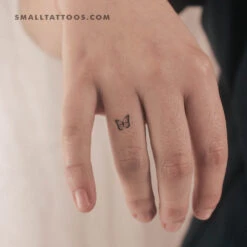 Tiny Swallowtail Butterfly Temporary Tattoo (Set Of 3)