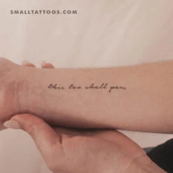 This Too Shall Pass Temporary Tattoo (Set Of 3)