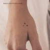 Small Three Stars Temporary Tattoo (Set Of 3) -Da Vinci Shop 1740675234719