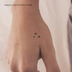 Small Three Stars Temporary Tattoo (Set Of 3)