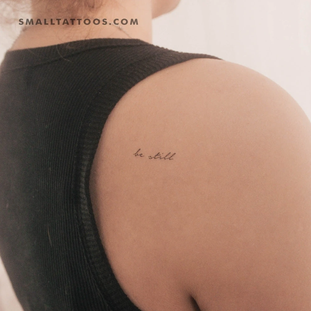 Be Still Temporary Tattoo (Set Of 3) 4 Be Still Temporary Tattoo (Set Of 3) - Image 2