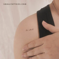 Be Still Temporary Tattoo (Set Of 3)