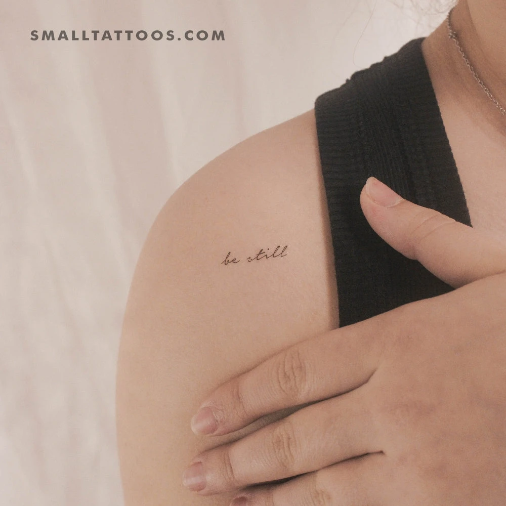 Be Still Temporary Tattoo (Set Of 3) 3 Be Still Temporary Tattoo (Set Of 3)