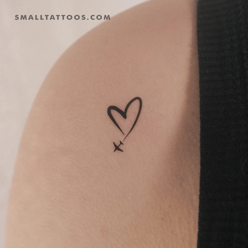 Heart In The Sky Temporary Tattoo (Set Of 3) 4 Heart In The Sky Temporary Tattoo (Set Of 3) - Image 2