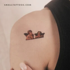 Putti Cherubs (Sistine Madonna) Temporary Tattoo (Set Of 3)