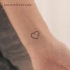 Small Heart Outline Temporary Tattoo (Set Of 3)