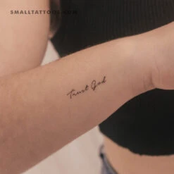 Trust God Temporary Tattoo (Set Of 3)