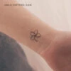 Plumeria Temporary Tattoo (Set Of 3) -Da Vinci Shop 1741106839295