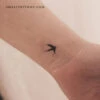 Small Swallow Temporary Tattoo (Set Of 3) -Da Vinci Shop 174110701025