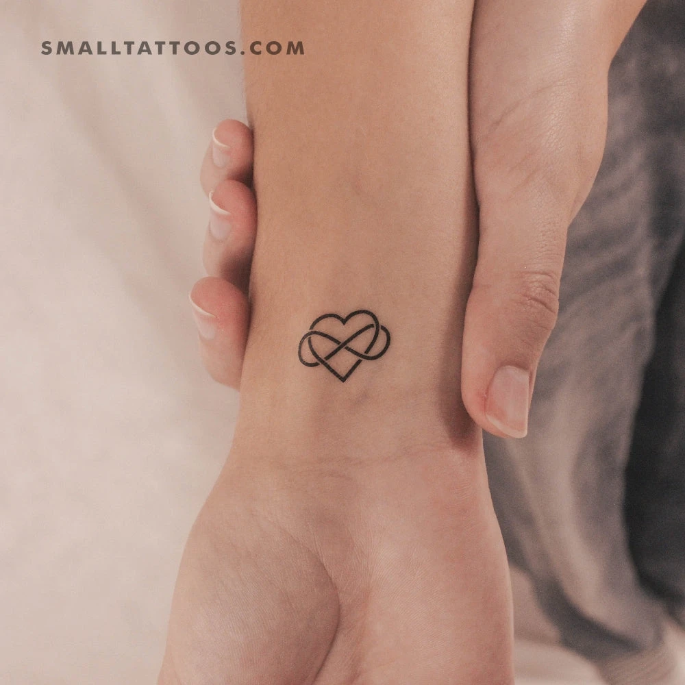 Heart And Infinity Temporary Tattoo (Set Of 3) 4 Heart And Infinity Temporary Tattoo (Set Of 3) - Image 2