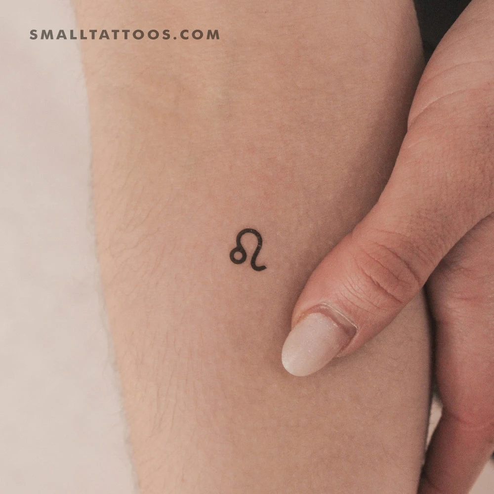 Leo Zodiac Symbol Temporary Tattoo (Set Of 3) 4 Leo Zodiac Symbol Temporary Tattoo (Set Of 3) - Image 2