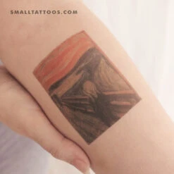 The Scream Temporary Tattoo (Set Of 3)