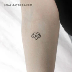 Heart And Infinity Temporary Tattoo (Set Of 3)