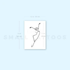 Ballet Dancer Temporary Tattoo (Set Of 3) -Da Vinci Shop 1741454119 image1 st 750px
