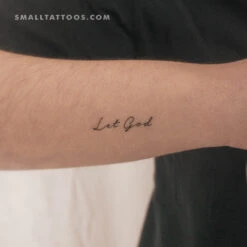 Let God Temporary Tattoo (Set Of 3)
