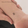 R Uppercase Serif Letter Temporary Tattoo (Set Of 3) -Da Vinci Shop 1741693831308