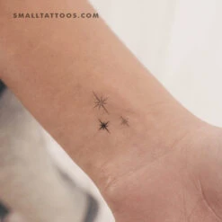 Three Sparkles Temporary Tattoo (Set Of 3)