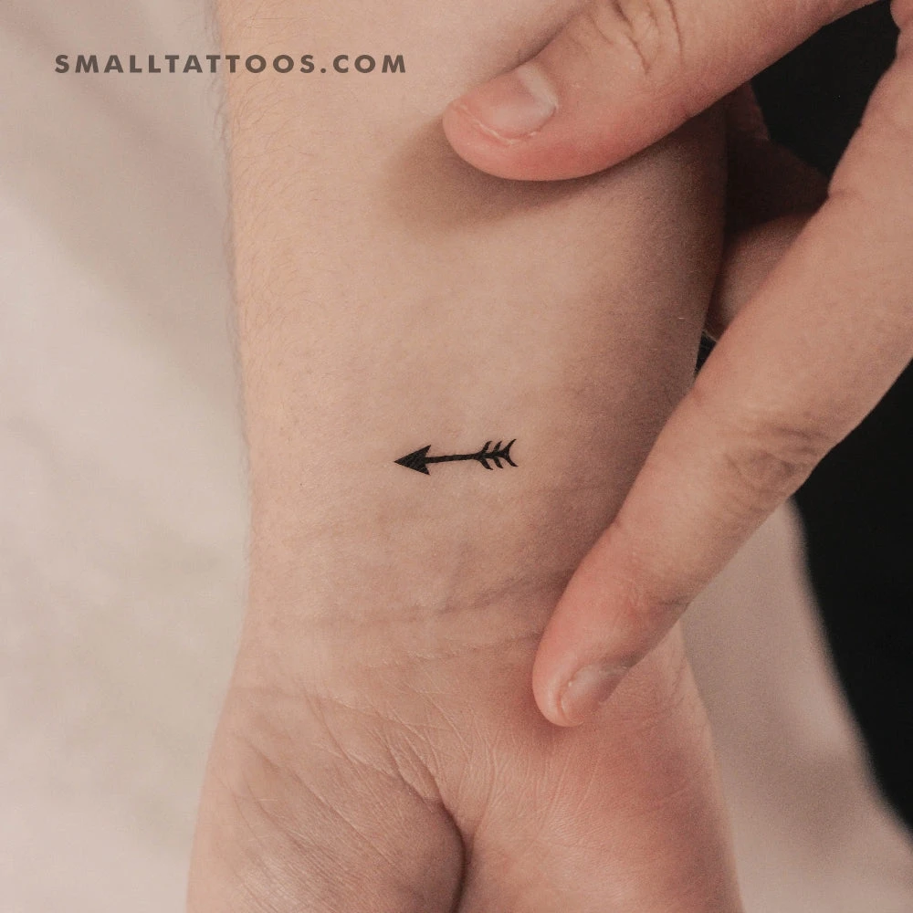 Tiny Arrow Temporary Tattoo (Set Of 3) 3 Tiny Arrow Temporary Tattoo (Set Of 3)